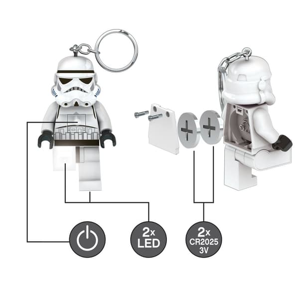 LEGO Star Wars nøglering med lampe, Stormtrooper
