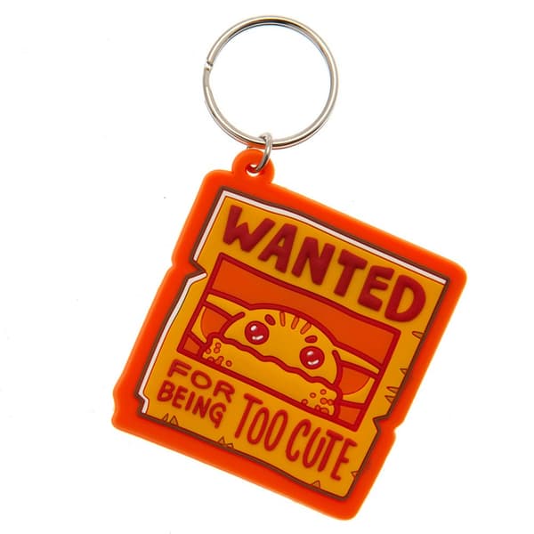 Star Wars: The Mandalorian Wanted Keyring Yellow/Orange One Size