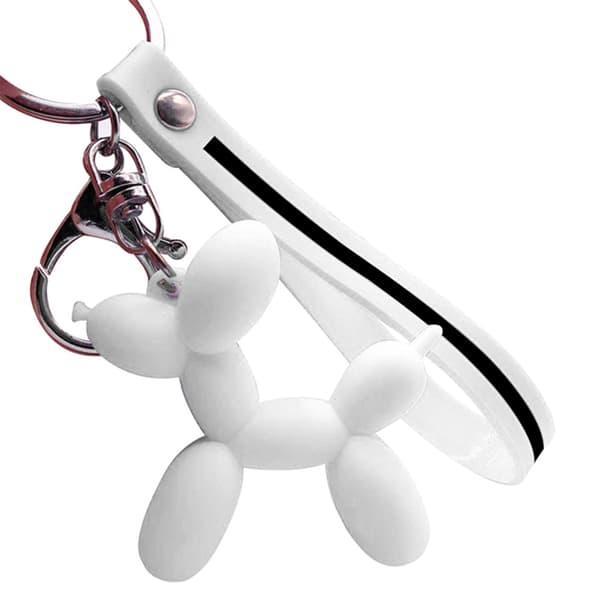 Unik Ballong-Hund Nyckelring