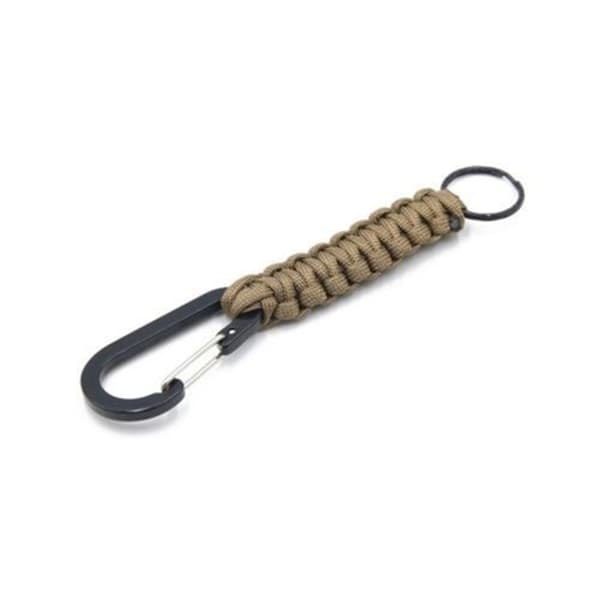 Slittålig Paracord Överlevnads Nyckelring (Karbinhake)