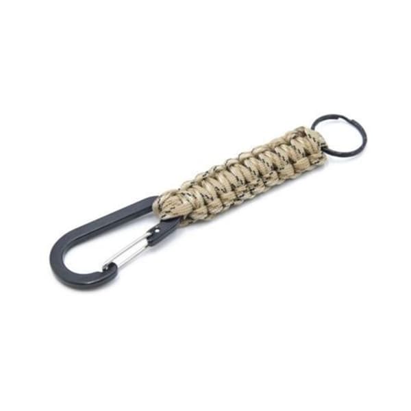 Slittålig Paracord Överlevnads Nyckelring (Karbinhake)
