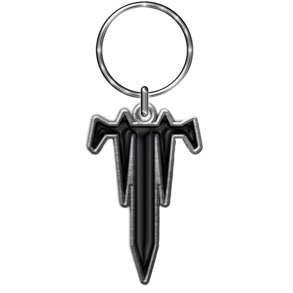 Trivium Nyckelring med T-logotyp Silver/Black One Size