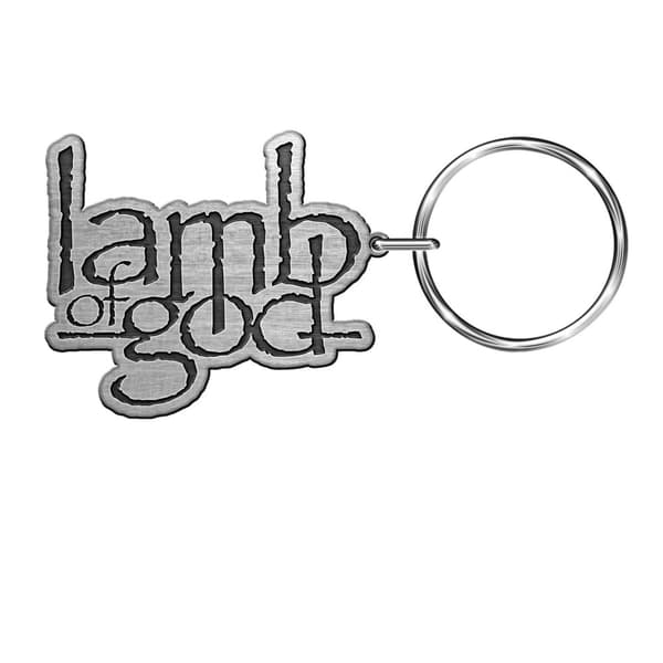 Lamb Of God Nyckelring med logotyp Silver/Black One Size