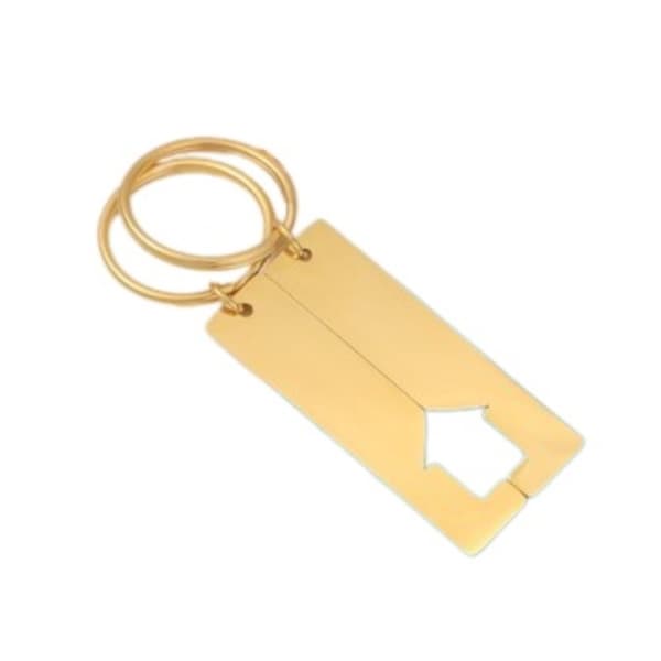 INF Hollow house long bar hänge nyckelringar 2-pack