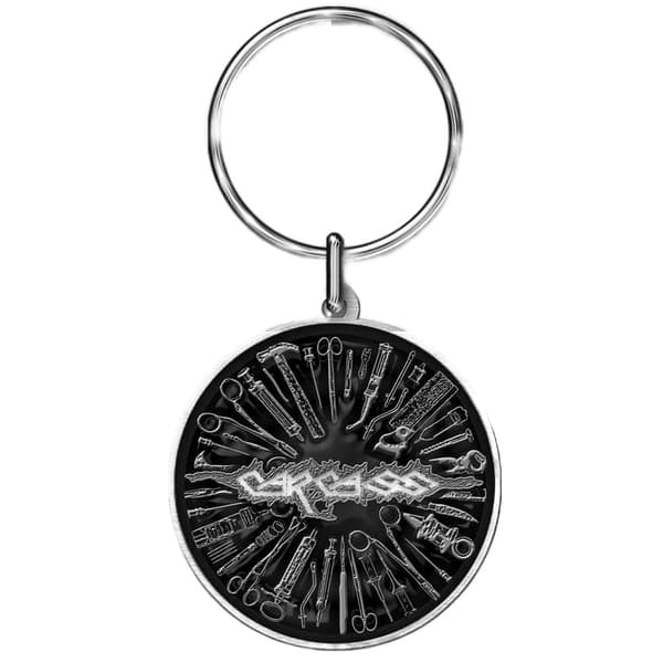 Carcass Nyckelring för verktyg i emalj Black/Silver One Size