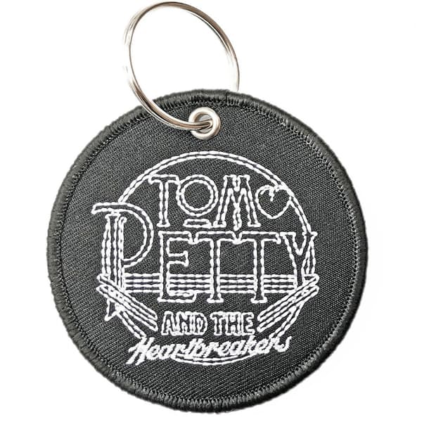 Tom Petty & The Heartbreakers Cirkel logotyp nyckelring Grey/White One Size