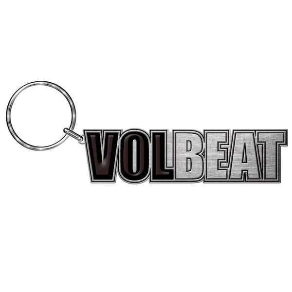 Volbeat Logo nøglering Black/Silver One Size
