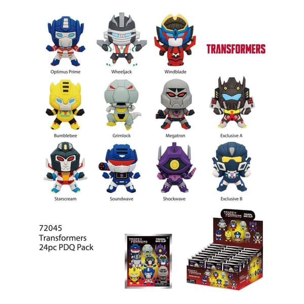 Transformers PVC Bag Clips Display (24)