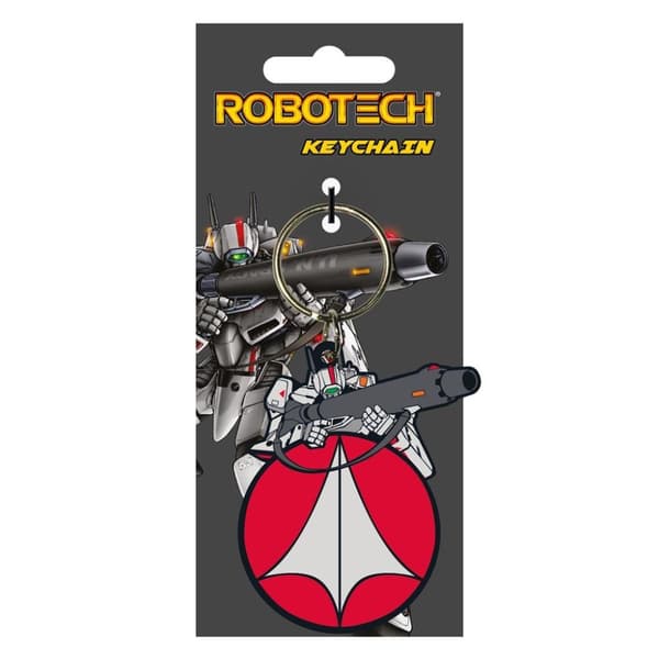Robotech Försvarsmaktens PVC-nyckelring Red/White/Grey One Size
