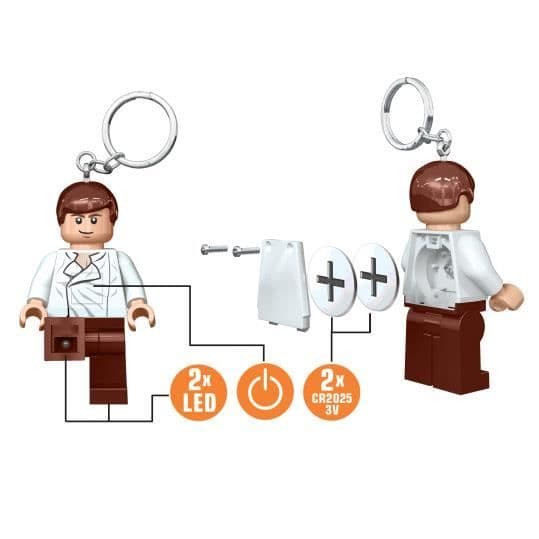 Officiell Star Wars Han Solo LED Nyckelring Nyckelring Ficklampa - Boxed