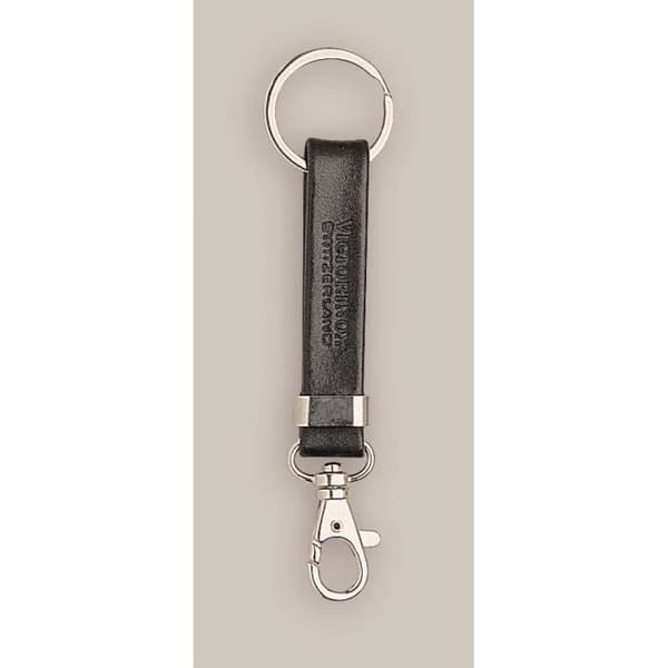 Bältesögla - Victorinox - Läder - Svart - Med karbinhake - Blandat