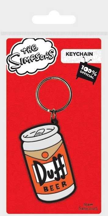The Simpsons - Duff nyckelring i gummi