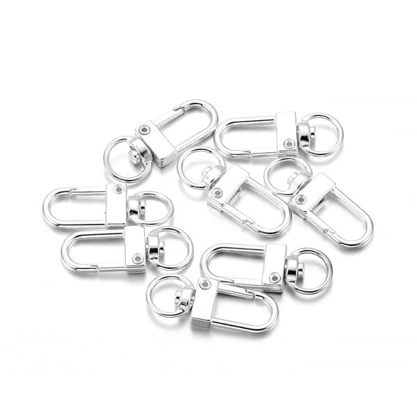 10 Pack hængende nøglering nøglering til hjemmebil Sølv