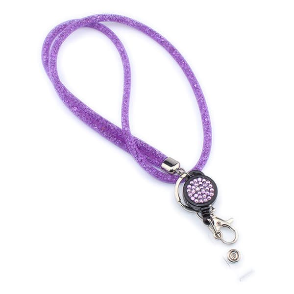 Smidig Korthållare, Nyckelband Halsband Lila