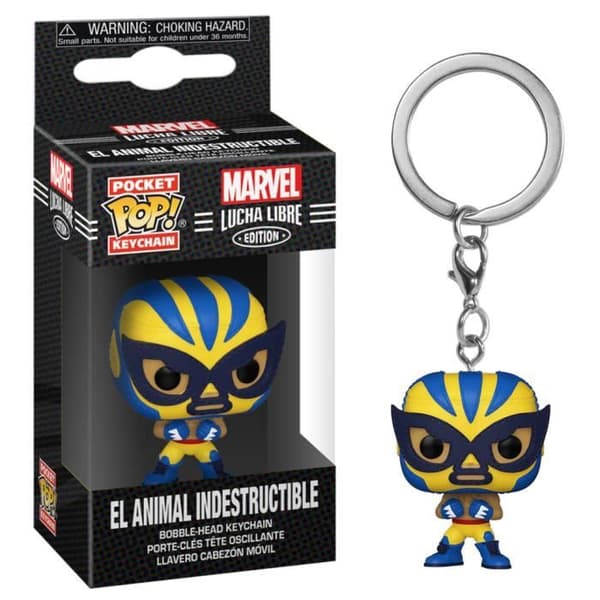 MARVEL - Pocket Pop Nyckelringar - Lucha Libre Wolverine - 4cm