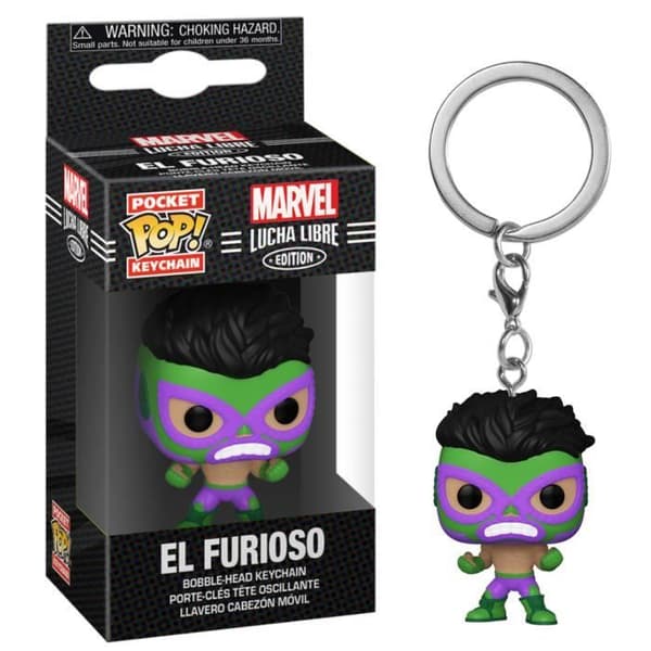 MARVEL - Pocket Pop Nyckelringar - Lucha Libre Hulk - 4cm