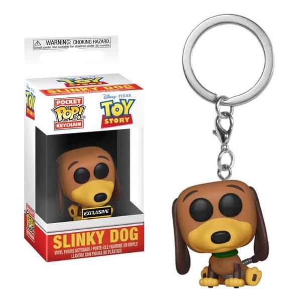 Toy Story Slinky Dog Pocket Pop USA Exklusivt! Nyckelring