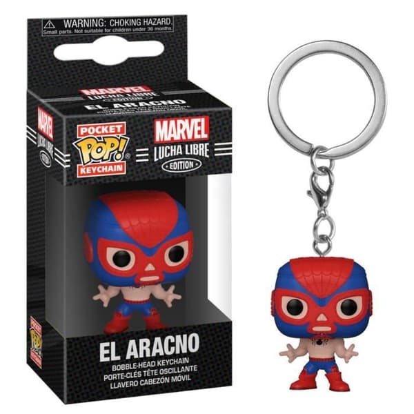 MARVEL - Pocket Pop Nyckelringar - Lucha Libre Spider-Man - 4cm