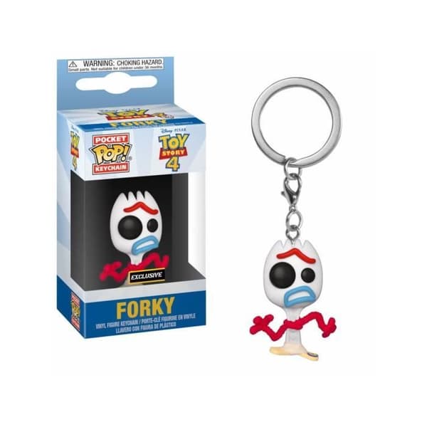 Nyckelring - Funko - Forky - 4 cm - Toy Story - Vit