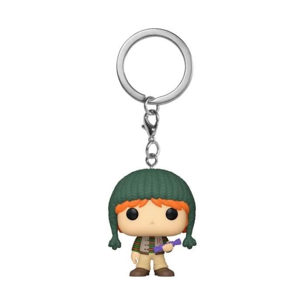 Funko Pocket Pop! Nyckelring: Harry Potter Holiday - Ron Weasley