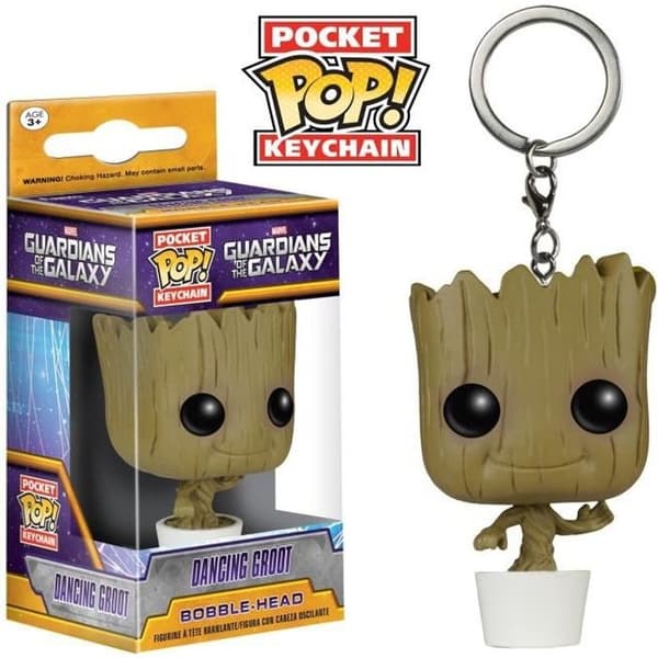 Nyckelring Marvel Guardians of the Galaxy: Dansande Groot - FUNKO - Vinyl - Under officiell licens