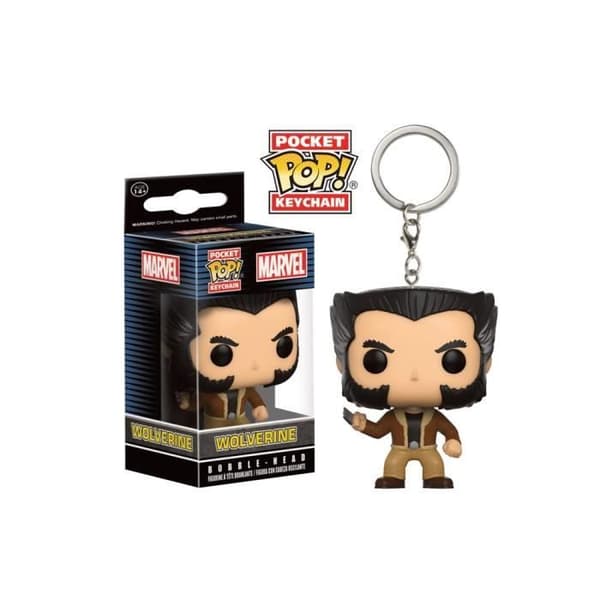 Marvel Nyckelring - Logan Pocket Pop - Svart - FUNKO - Barn - Unisex