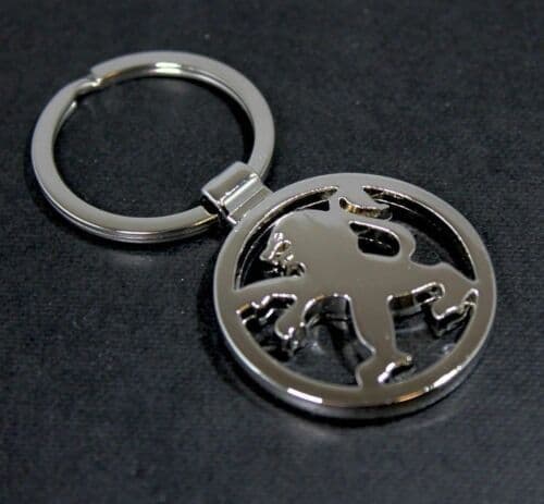 Peugeot Key Ring NEW - Silver - Car Keyring