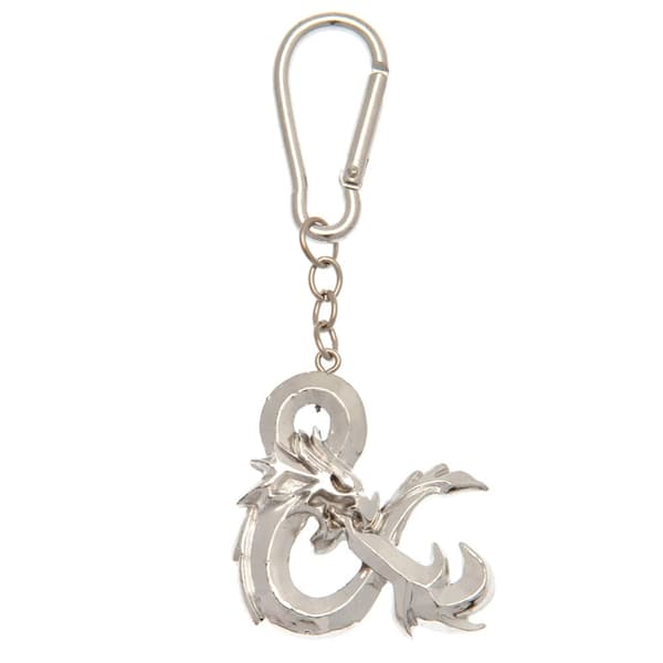 Dungeons & Dragons Logo 3D Keyring Silver One Size