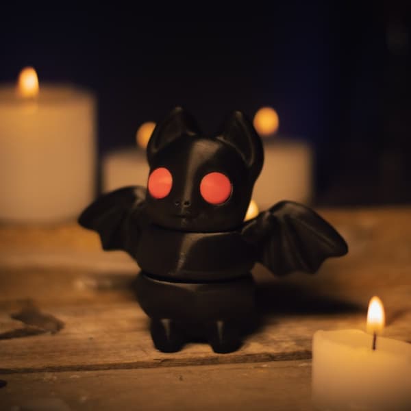 Søt Halloween Tiny Bat nøkkelringkjede