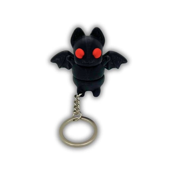 Søt Halloween Tiny Bat nøkkelringkjede