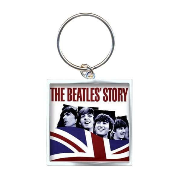 The Beatles Nyckelring med fototryck White/Red/Blue One Size