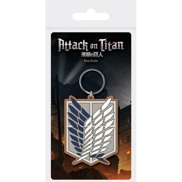 Attack on Titan S4 Wings Of Freedom PVC Nyckelring Blue/White/Grey One Size