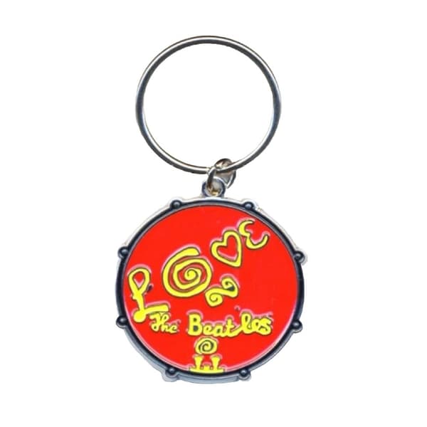 The Beatles Love Drum Emalj Nyckelring Multicoloured One Size