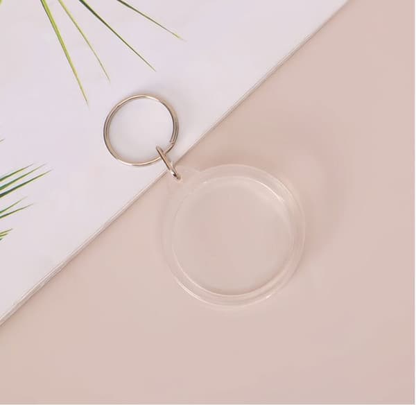 Genomskinliga Nyckelringar med Fotoram - 25 pack Transparent1 4 x 3,3 cm
