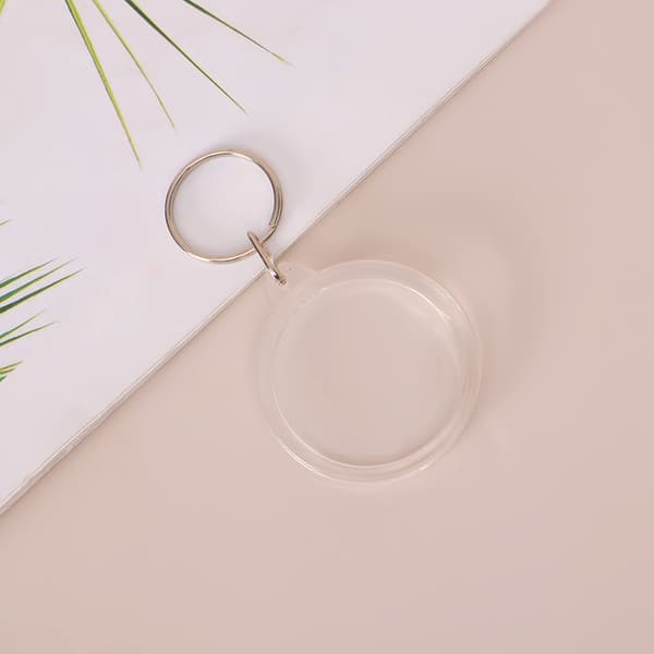 Genomskinliga Nyckelringar med Fotoram - 25 pack Transparent1 4 x 3,3 cm
