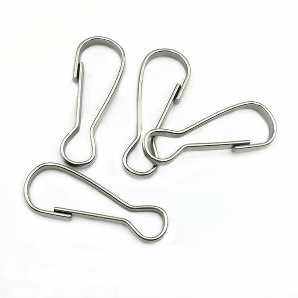 lanyard kroge lanyard clips karabinkroge 100-pak Sølv 5.5 cm