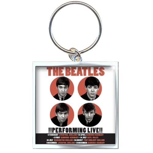 The Beatles 1962 Uppträdande Live Foto Nyckelring White/Orange/Black One Size
