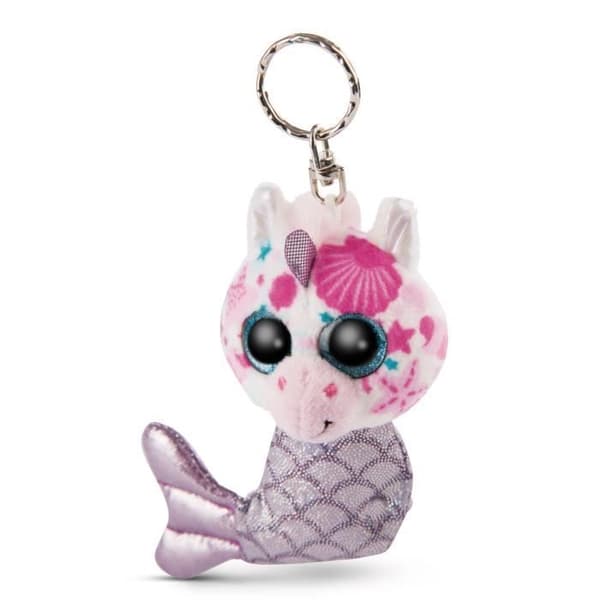 Nici nyckelring Glubschis junior 11 cm plysch silver