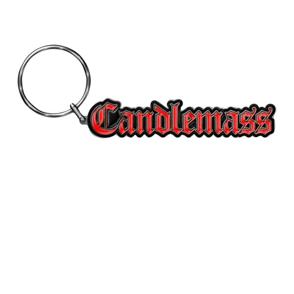 Candlemass Nyckelring med emaljerad logotyp Red/Black One Size