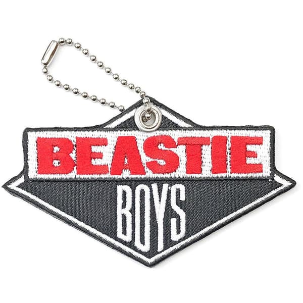 Beastie Boys Diamantlogotyp dubbelsidig nyckelring Red/White/Grey One Size