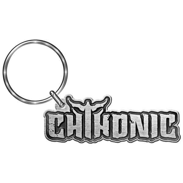 Chthonic Logotyp gjuten nyckelring Silver/Black One Size