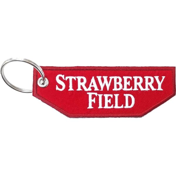 Generic Jordgubbsfält Vägskylt Nyckelring Red/White/Silver One Size