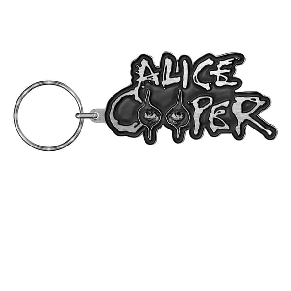 Alice Cooper Eyes Keyring Black/Grey One Size