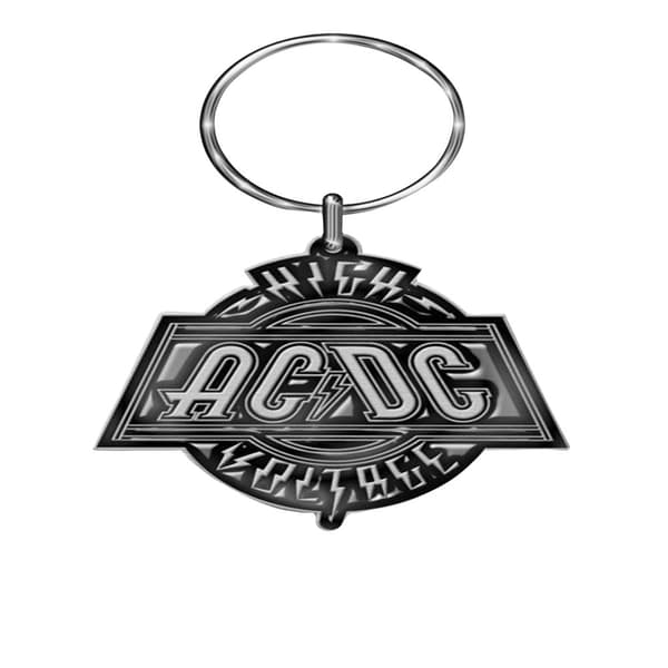 AC/DC Nyckelring i metall för högspänning