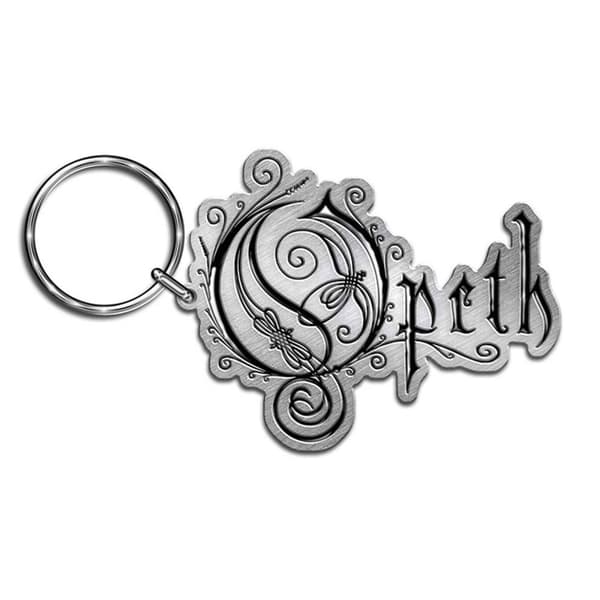 Opeth Logotyp gjuten nyckelring Silver/Black One Size