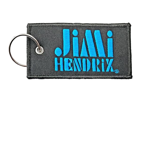 Jimi Hendrix Stencil Logo Keyring Dark Grey/Blue One Size
