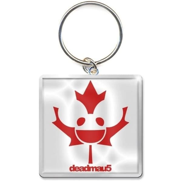 Deadmau5 Maple Mau5 Nyckelring med fototryck Silver/Red One Size
