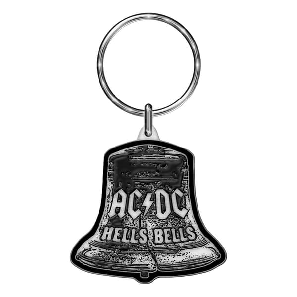 AC/DC Hells Bells Nyckelring i metall Black/Silver One Size