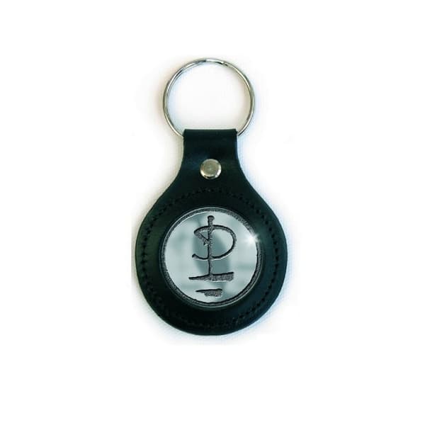 Pink Floyd Icon Nyckelring i läder Black/Silver One Size