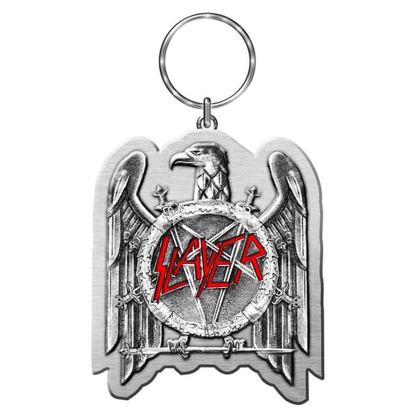 Slayer Nyckelring Eagle emalj Silver/Red One Size
